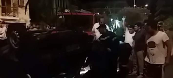 Σοβαρό τροχαίο, με ανατροπή οχήματος, στο κέντρο της Καλαμάτας [βίντεο]